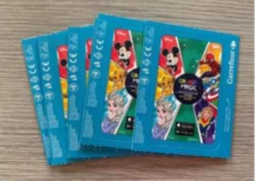 Carrefour kleurkaarten van Disney en Marvel, Collections, Disney, Neuf, Papier, Carte ou Papeterie, Enlèvement ou Envoi