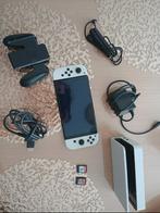 Nintendo switch oled met de complete set, Games en Spelcomputers, Met games, Met 2 controllers, Zo goed als nieuw, Switch OLED