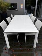 Tafel + 6 stoelen merk Meubili, Tuin en Terras, Ophalen, Gebruikt, 6 zitplaatsen, Aluminium