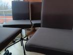 4 stoelen op wieltjes "Pub&Club", Ophalen, Zo goed als nieuw