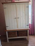 Landelijke kasten met rieten mandjes, Huis en Inrichting, Ophalen, 100 tot 150 cm, 150 tot 200 cm, Met hangruimte