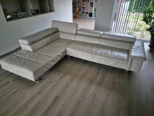 Lederen zetel, Huis en Inrichting, Zetels | Zetels, Gebruikt, Hoekbank, Overige maten, 250 tot 300 cm, 150 cm of meer, Leer, Ophalen