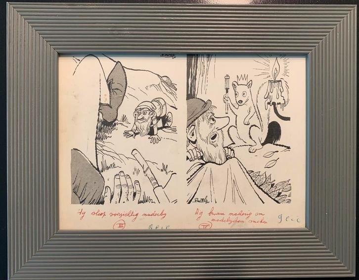 Originele tekening Buth (Leo De Budt), Boeken, Stripverhalen, Ophalen of Verzenden