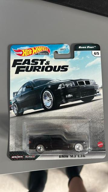 ️ Te koop: Hot Wheels Premium Fast & Furious BMW E36 M3 beschikbaar voor biedingen