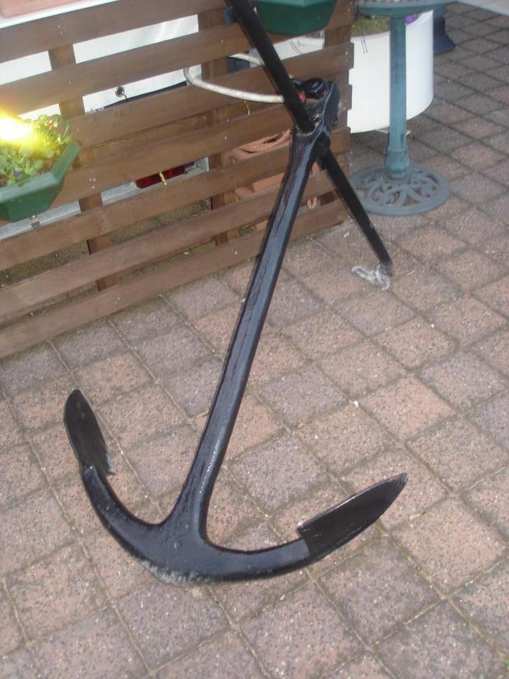 Boot Anker ,Antiek stok anker Als tuin ornement, decoratie, Watersport en Boten, Bootonderdelen, Gebruikt, Ankeren en Afmeren