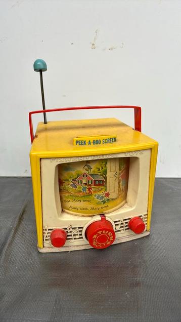 Télévision musicale vintage Fisher-Price 1963 beschikbaar voor biedingen