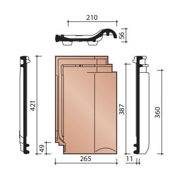 Koramic Narvik FD dakpannen – zwart edel engobe – overschot, Bricolage & Construction, Tuiles & Revêtements de toit, Tuiles, Noir