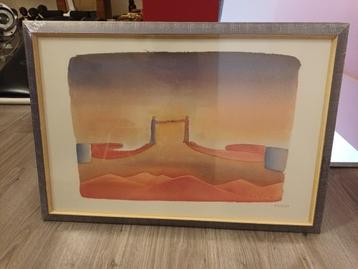 Te Koop: ZEEFDRUK Jean Michel Folon - De Ontmoeting beschikbaar voor biedingen