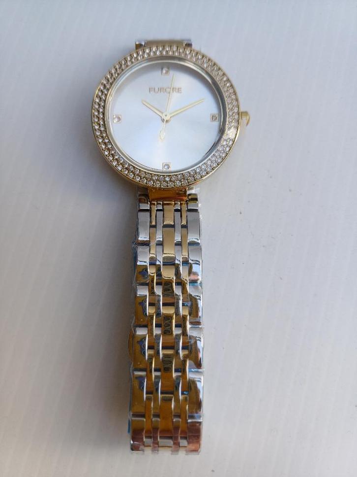 Montre dame FURONE FU 02 acier & or, Bijoux, Sacs & Beauté, Montres | Femmes, Neuf, Montre-bracelet, Autres marques, Or, Acier