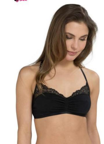Zwarte crop top / bralette van Hunkemoller - Maat medium beschikbaar voor biedingen