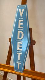 Vedett emaille blauw., Ophalen, Zo goed als nieuw, Reclamebord