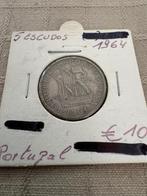 5 Escudos 1964 Portugal (256), Ophalen of Verzenden, Losse munt