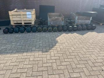 Technogym dumbells 22-42 kg dumbellset gewichten, Ophalen, Gebruikt, Dumbbell