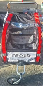 maxxus fiets en loopkar voor 2 kinderen, Fietsen en Brommers, Ophalen, Zo goed als nieuw