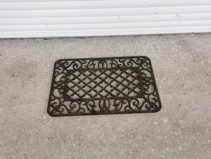 Gietijzeren deurmat, Jardin & Terrasse, Paillassons, Utilisé, Fonte, Intérieur, Extérieur, Enlèvement