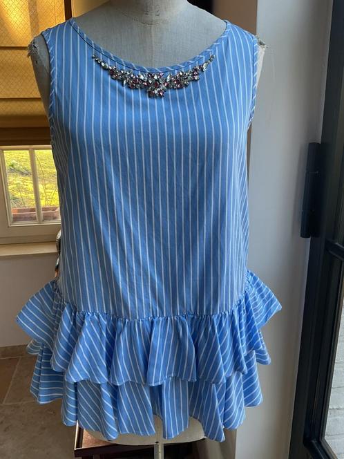 Bloesje van Twin Set , maat S, Kleding | Dames, Blouses en Tunieken, Maat 36 (S), Blauw, Ophalen of Verzenden