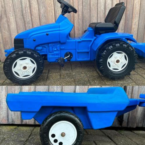 tractor New Holland met kar, Kinderen en Baby's, Speelgoed | Buiten | Voertuigen en Loopfietsen, Gebruikt, Ophalen of Verzenden