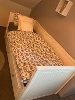 Bedbank IKEA, Huis en Inrichting, Slaapkamer | Bedden, Ophalen, Wit, Zo goed als nieuw, 80 cm