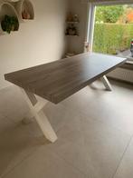 Landelijke eetkamertafel YORK cross poten, Ophalen, Zo goed als nieuw