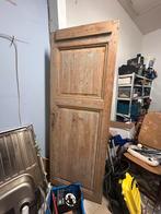 Opgeschuurde vintage massief houten deur, Ophalen, Gebruikt
