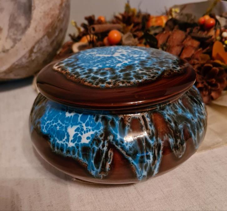 Keramiek decoratief schaaltje met deksel Vallauris in Balen, Antiek en Kunst, Antiek | Schalen, Ophalen of Verzenden