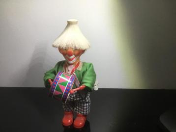 Oud wind up clowntje. Made in japan  beschikbaar voor biedingen