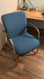 2 chaises de bureau Drisag Vergader en tissu bleu, Enlèvement ou Envoi, Comme neuf, Tissus