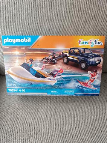 Playmobil Family Fun 70534 : Pick-up with speedboat