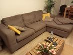 bruin salon  af te halen op einde van de maand, Ophalen, Gebruikt, Rechte bank, 200 tot 250 cm