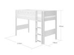 Flexa White 90x200 verhoogd bed, Huis en Inrichting, Ophalen, Zo goed als nieuw
