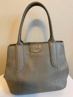 Kleine grijze leren handtas van Nathan, Handtassen en Accessoires, Tassen | Damestassen, Ophalen, Zo goed als nieuw, Handtas