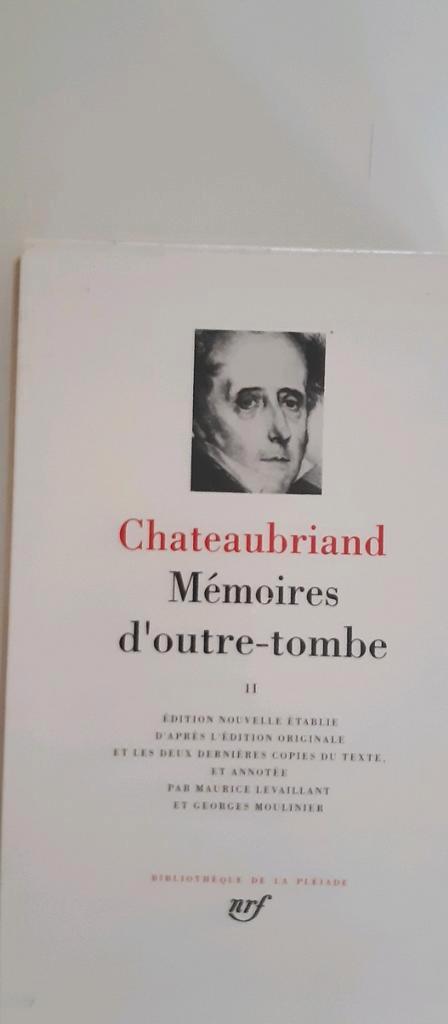 Chateaubriand  Memoires d'Outre-Tombe tome II, Boeken, Biografieën, Zo goed als nieuw, Ophalen of Verzenden