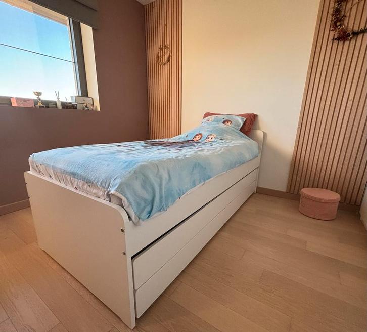 Lit Släkt Ikea 90x200, Maison & Meubles, Chambre à coucher | Lits, Blanc, Enlèvement