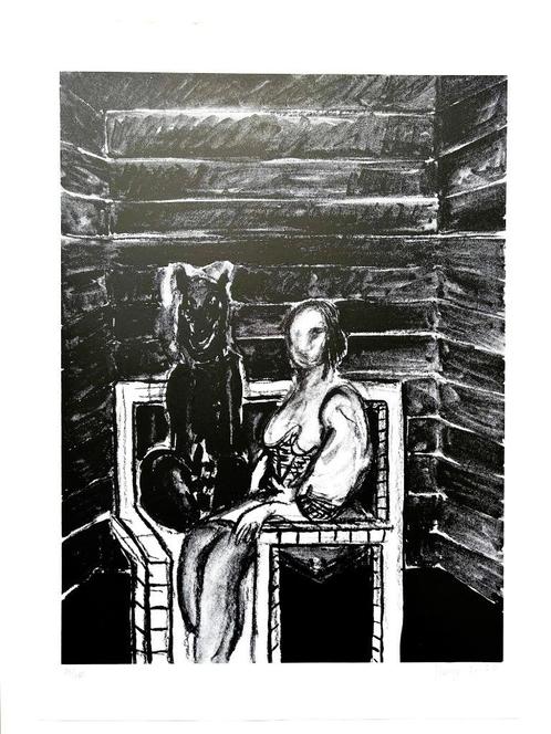 YVAN THEYS - Zeefdruk / SIG - Zwarte Panter - 63 x 44 cm, Antiek en Kunst, Kunst | Litho's en Zeefdrukken, Verzenden