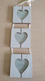 Ensemble de 3 cadres en cœur à suspendre, Maison & Meubles, Enlèvement ou Envoi, Comme neuf