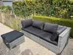 GRATIS lounge tuinset + poef + kussens, Ophalen, Gebruikt, Bank, Loungeset