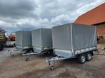 Nieuwe plateau aanhangwagens met huif. Mtm 750 kg., Auto diversen, Ophalen, Nieuw