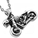 Skull chopper roestvrij stalen biker hanger, Ophalen of Verzenden, Nieuw
