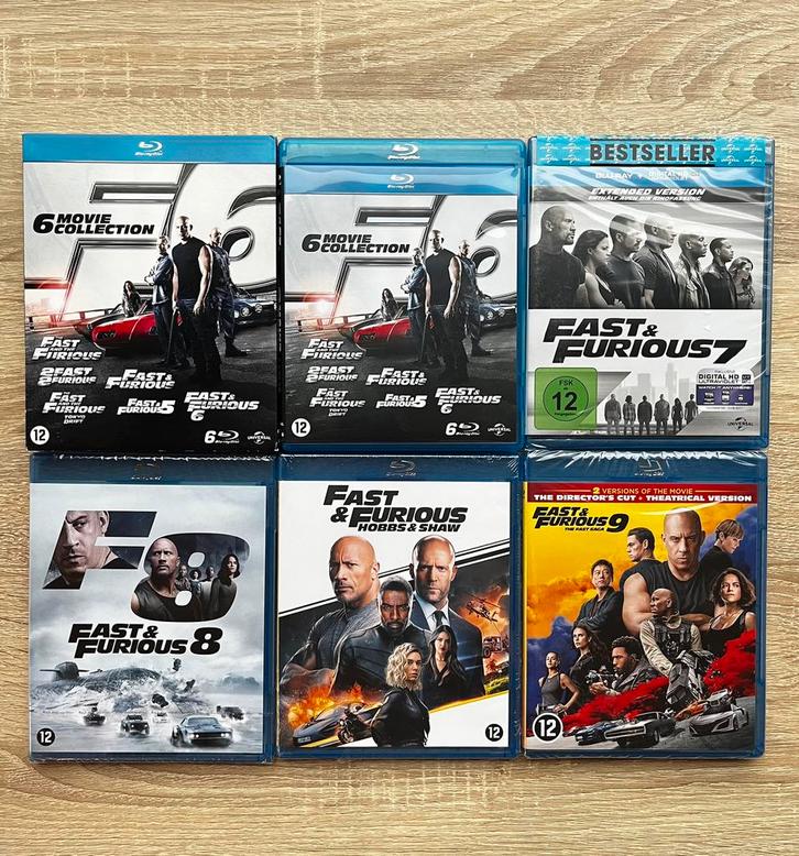 Pack Blu-ray complet de Fast and Furious - étendu/scellé, CD & DVD, Blu-ray, Neuf, dans son emballage, Action, Coffret, Enlèvement ou Envoi