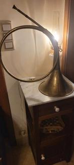 Corne de chasse ancienne en cuivre, Maison & Meubles, Enlèvement