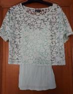 Yessica/C&A - Blouse/top/Tshirt - mintgroen - maat XS/S, Kleding | Dames, Blouses en Tunieken, Verzenden, Zo goed als nieuw, Maat 34 (XS) of kleiner