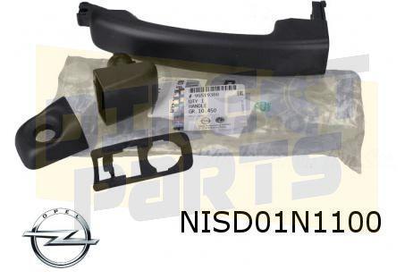 Nissan / Opel / Renault handgreepset voorportier -1/17 / sch, Auto-onderdelen, Carrosserie, Deur, Nissan, Opel, Renault, Nieuw