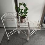 Plantenrekje wit, zgan, opvouwbaar, 15€., Ophalen, Zo goed als nieuw