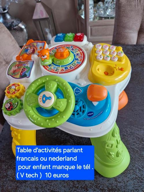 Activiteitentafel waarin Frans of Nederlands wordt gesproken, Kinderen en Baby's, Speelgoed | Vtech, Gebruikt, Ophalen of Verzenden