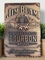 Metalen reclamebord Jim Beam, Ophalen of Verzenden, Nieuw, Reclamebord