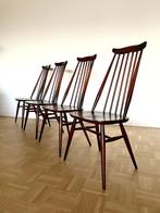 4 chaises Ercol Windsor excellent état, Gebruikt, Bruin, Ophalen of Verzenden, Vier