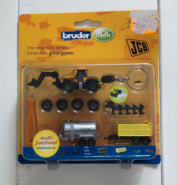 Bruder Mini JCB collector’s item, Kinderen en Baby's, Speelgoed | Educatief en Creatief, Nieuw, Ontdekken, Ophalen of Verzenden
