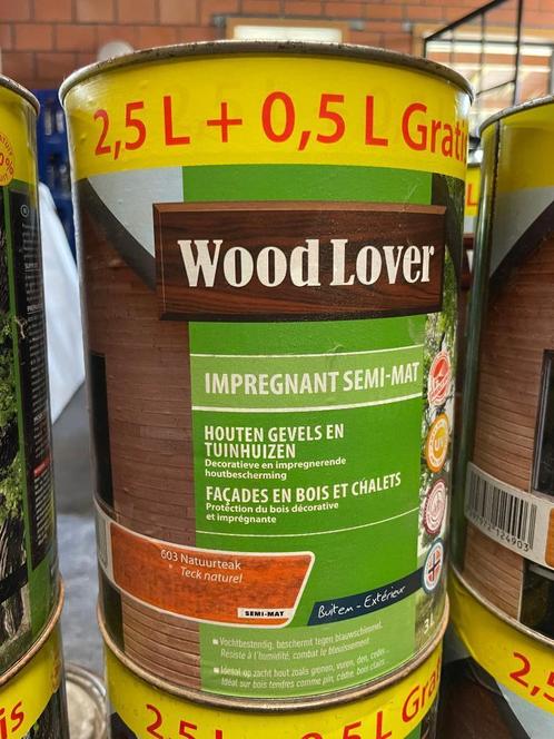 Wood Lover houtbescherming teak, Bricolage & Construction, Peinture, Vernis & Laque, Neuf, Lasure, Moins de 5 litres, Brun, Enlèvement ou Envoi