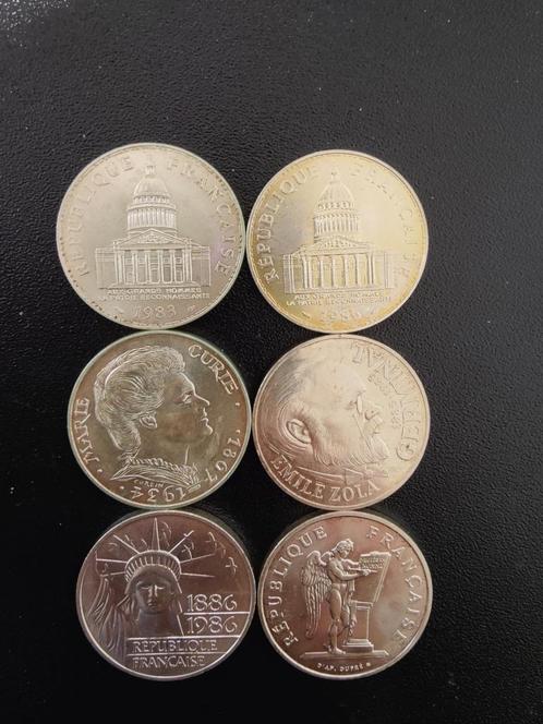 100 Francs France Silver coins + commemorative 1983-1986, Postzegels en Munten, Munten | Europa | Niet-Euromunten, Losse munt