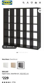 Kallax ikea kast zwartbruin XL, Enlèvement, Utilisé